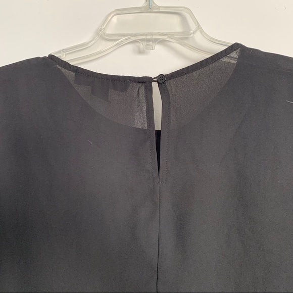 F21 Black Tie Front Crop Top - Picture 4 of 4